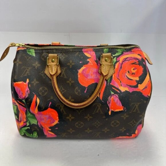 Louis Vuitton Stephen Sprouse Speedy 30 Graffiti Roses Monogram Pink - Picture 3 of 12